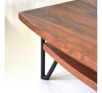Table basse Bonnie en palissandre massif 110 x 60 cm
