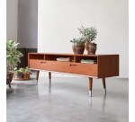 Meuble TV Magda 50's en acajou L 180 cm