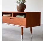 Meuble TV Magda 50's en acajou L 180 cm