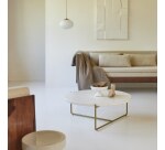 Table basse Anatole confetti en Terrazzo et métal Ø 80 cm