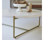 Table basse Anatole confetti en Terrazzo et métal Ø 80 cm