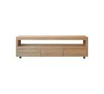 Meuble TV en bois de teck Anoa H 55 x L 180 x P 45 cm