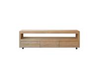 Meuble TV en bois de teck Anoa H 55 x L 180 x P 45 cm