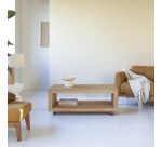 Table basse en bois de teck Anoa H 40 x L 110 x P 60 cm