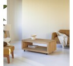 Table basse en bois de teck Anoa H 40 x L 110 x P 60 cm