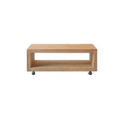 Table basse en bois de teck Anoa H 40 x L 110 x P 60 cm