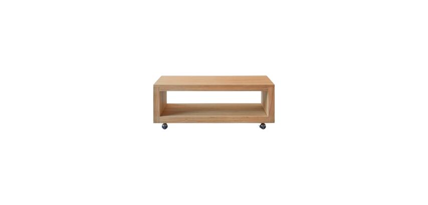 Table basse en bois de teck Anoa H 40 x L 110 x P 60 cm