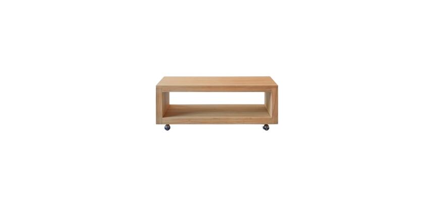 Table basse en bois de teck Anoa H 40 x L 110 x P 60 cm