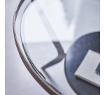 Table basse Ambre en marbre et metal