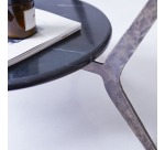 Table basse Ambre en marbre et metal