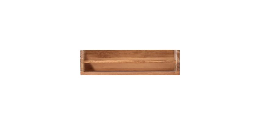 Etagère murale en bois de teck Ugo H 15 x L 60 x P 20 cm