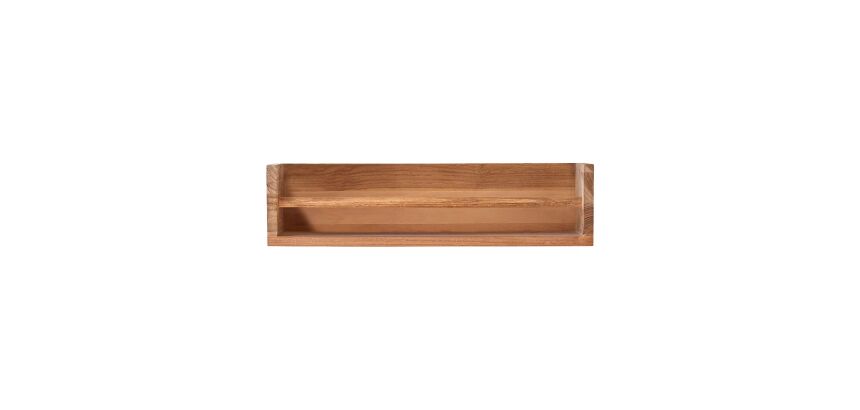 Etagère murale en bois de teck Ugo H 15 x L 60 x P 20 cm