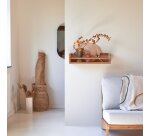 Etagère murale en bois de teck Ugo H 15 x L 60 x P 20 cm