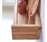 Etagère murale en bois de teck Ugo H 15 x L 60 x P 20 cm