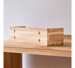 Etagère murale en bois de teck Ugo H 15 x L 60 x P 20 cm