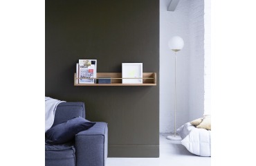 Etagère murale en bois de teck Sasha H 15 x L 100 x P 20 cm