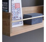 Etagère murale en bois de teck Sasha H 15 x L 100 x P 20 cm