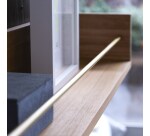 Etagère murale en bois de teck Sasha H 15 x L 100 x P 20 cm