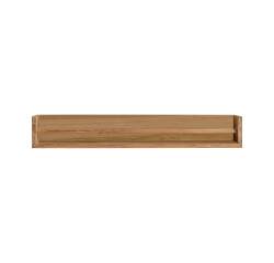 Etagère murale en bois de teck Ugo H 15 x L 100 x P 20 cm