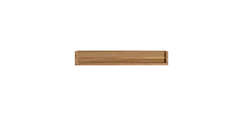 Etagère murale en bois de teck Ugo H 15 x L 100 x P 20 cm