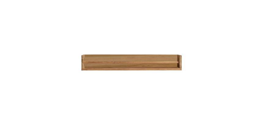 Etagère murale en bois de teck Ugo H 15 x L 100 x P 20 cm