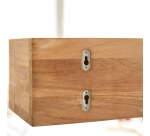 Etagère murale en bois de teck Ugo H 15 x L 100 x P 20 cm
