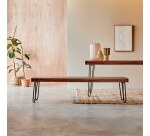 Banc Helga en palissandre massif, largeur 180 cm