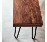 Banc Helga en palissandre massif, largeur 180 cm