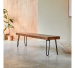 Banc Helga en palissandre massif, largeur 180 cm