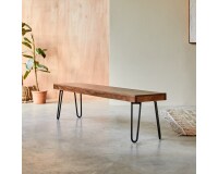 Banc Helga en palissandre massif, largeur 180 cm