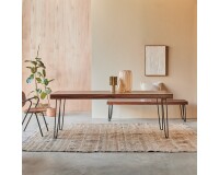 Table Helga en palissandre L 210 x P 75 cm, 6 à personnes