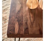 Table Helga en palissandre L 210 x P 75 cm, 6 à personnes