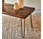 Table Helga en palissandre L 210 x P 75 cm, 6 à personnes