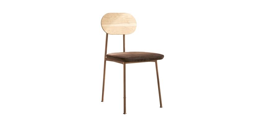 Chaise Yutapi brown en chêne