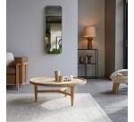 Table basse Milla en teck massif Ø 90 cm