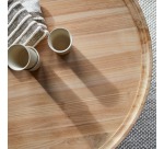 Table basse Milla en teck massif Ø 90 cm