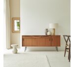 Buffet en acajou massif Simen H 72 x L 170 x P 46 cm