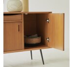 Buffet en acajou massif Simen H 72 x L 170 x P 46 cm