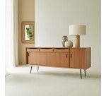 Buffet en acajou massif Simen H 72 x L 170 x P 46 cm