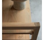 Bibliothèque basse en teck massif Sera