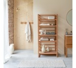 Bibliothèque haute en teck massif sera