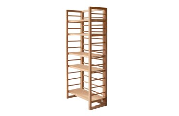 Bibliothèque haute en teck massif sera