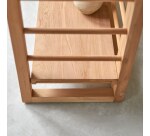 Bibliothèque haute en teck massif sera