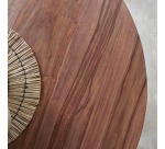 Table Eliana en palissandre massif Ø 100 cm, 4 à 5 personnes