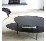 Table basse Judith en métal 120 x 70 cm