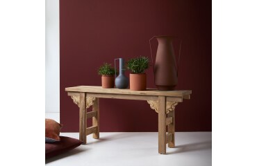 Console basse en teck massif recycle adonis