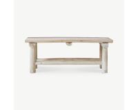 Banc deco en teck massif kilim