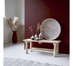 Banc deco en teck massif kilim