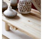 Banc deco en teck massif kilim