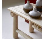 Banc deco en teck massif kilim